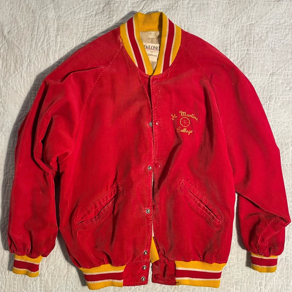 ST. MARTINS COLLEGE BASKETBALL CORDUROY BOMBER